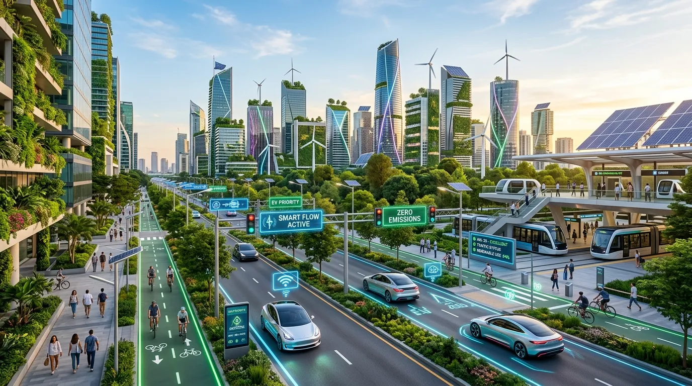 Smarter Cities with Reduced Traffic and Emissions